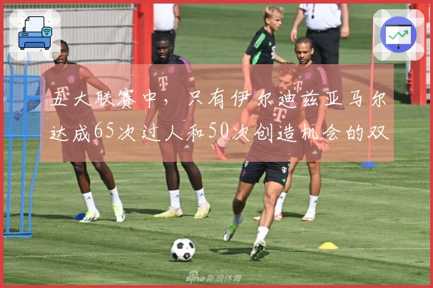 五大联赛中，只有伊尔迪兹亚马尔达成65次过人和50次创造机会的双重成就
